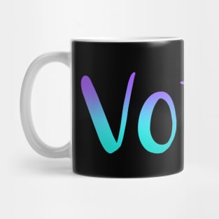 "Vote." (Mermaid Gradient) Mug